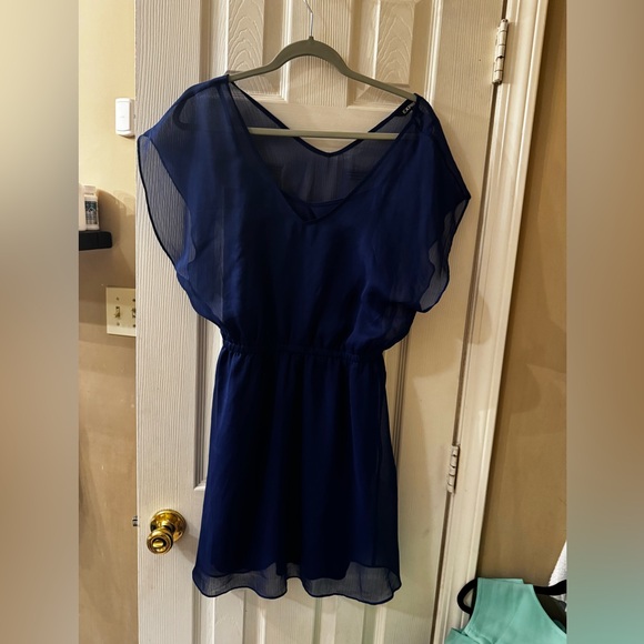 Express Royal Blue Mini Dress - Picture 2 of 6
